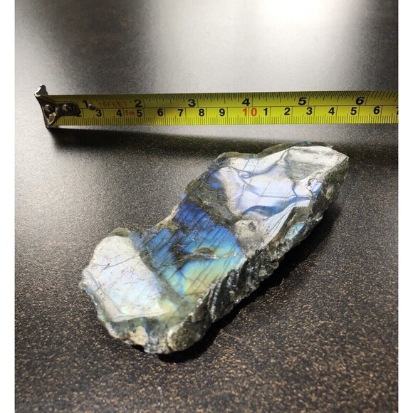 Labradorite One Side Polished Flash Stunning Colors Slab Spectrolite Reiki Stone - Picture 8 of 16